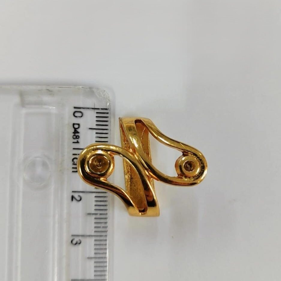 Passante 2,0cm de Metal 21783/20 Dourado/ 100pçs