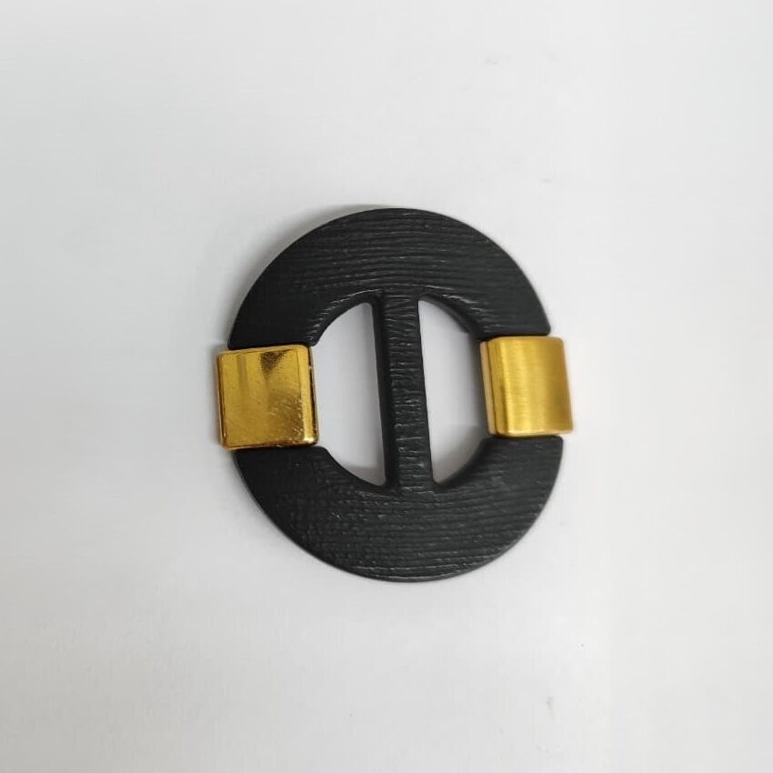 Passante 2,0cm de ABS 3041/20 Preto/ 100pçs