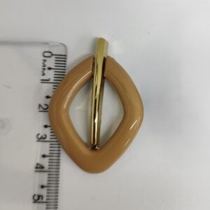 Passante 2,5cm de ABS 3555/25 Bege/ 100 pçs