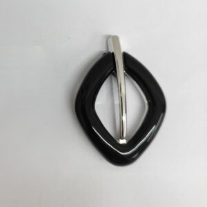 Passante 2,5cm de ABS 3555/25 Preto/ 100 pçs