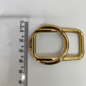 Passante 2,5cm de ABS 4231/25 Dourado/ 100 pçs