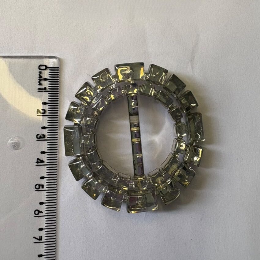 Passante 3,0cm Acrílico 577/30 Cinza/ 100pçs