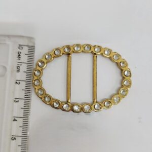 Passante 2,5cm de Metal 7238/25 Dourado/ 100pçs