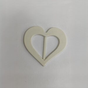 Passante 2,5cm de ABS 7522/25 Branco/ 100 pçs