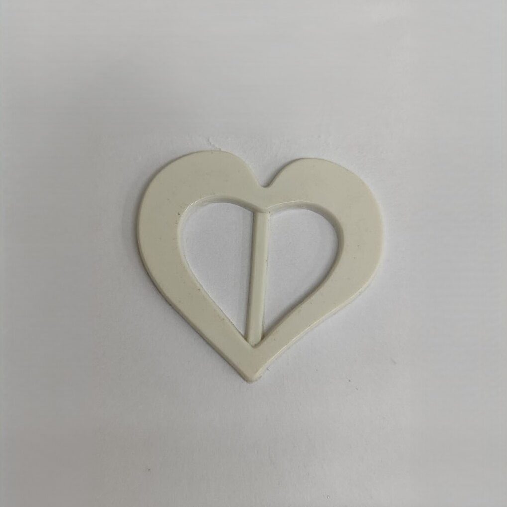 Passante 2,5cm de ABS 7522/25 Branco/ 100 pçs
