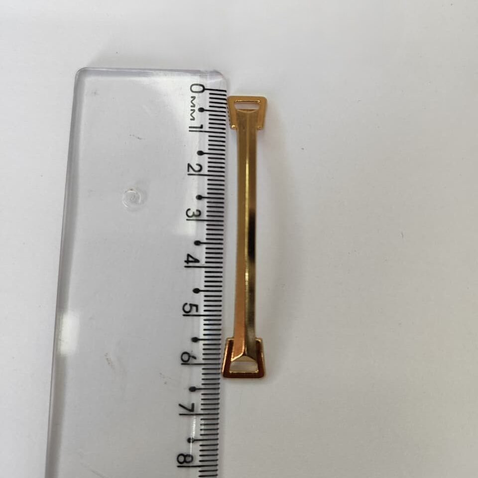 Passante 0,5cm de Metal 88452/05 Dourado/ 100pçs