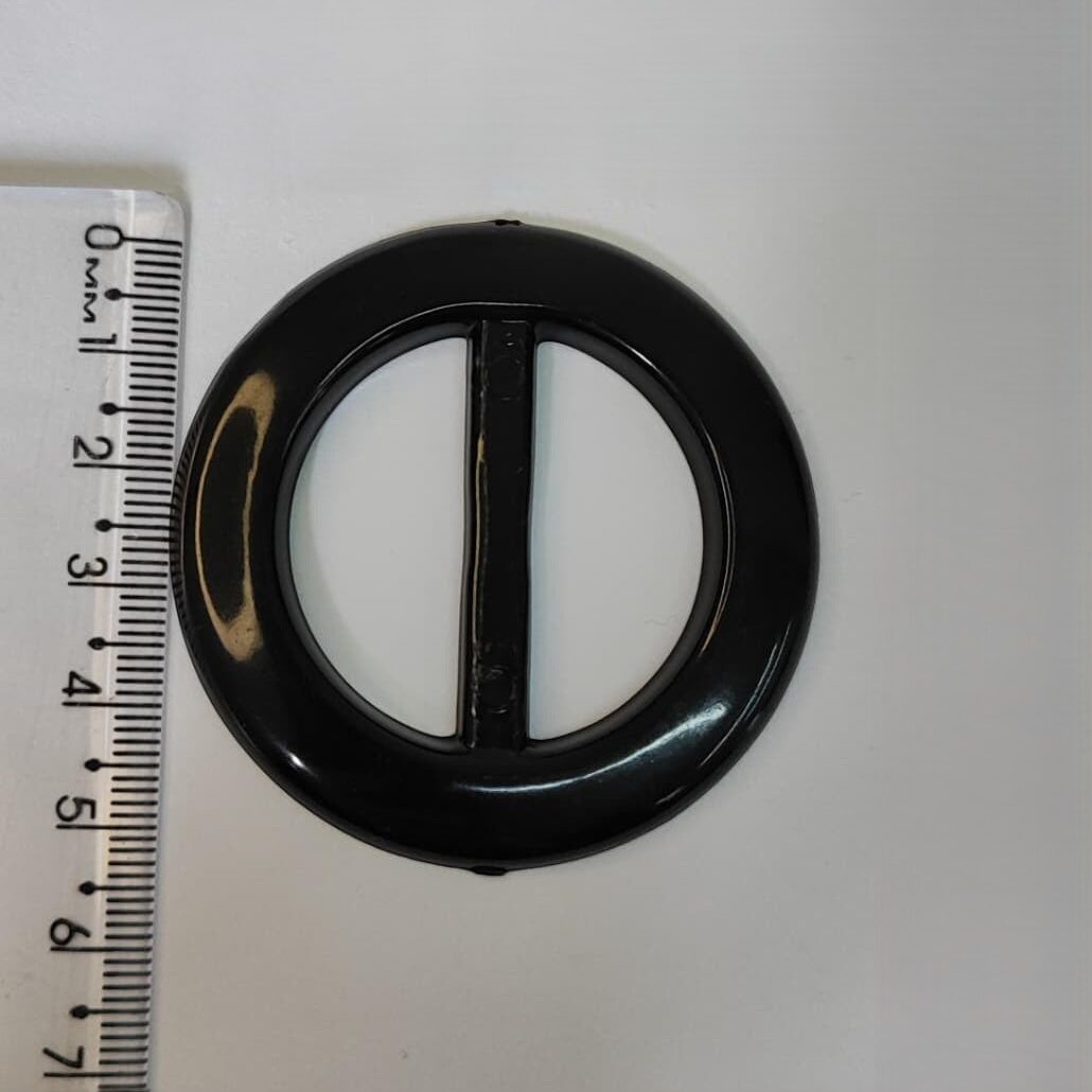 Passante 3,5cm de ABS 9028/35 Preto/ 100pçs