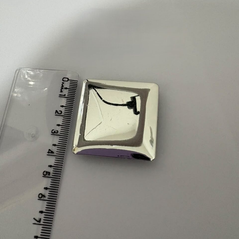 Passante 3,0cm de ABS 9476/30 Prata/ 100pçs