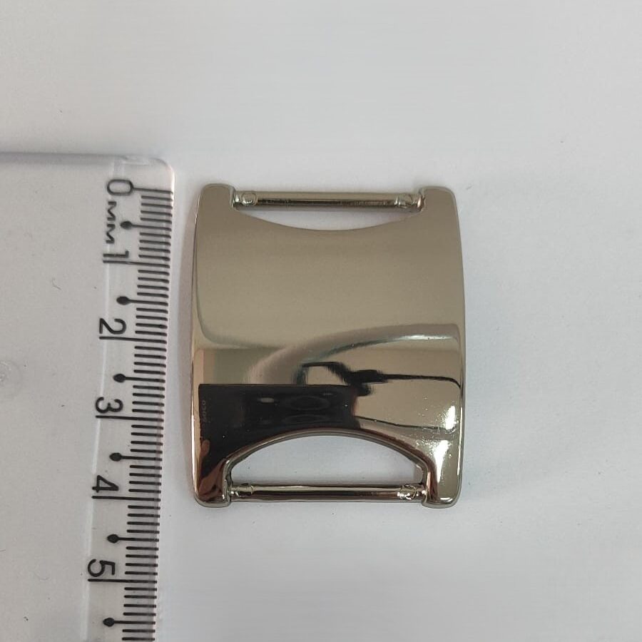 Passante 2,3cm de Metal 98131/23 Níquel/ 100pçs