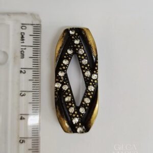 Passante 4,0cm Metal 23757/40 Ouro Vel Esc/100pçs