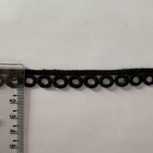 Guipir 1,2cm de Poliéster 284 Preto/ 54,80mts