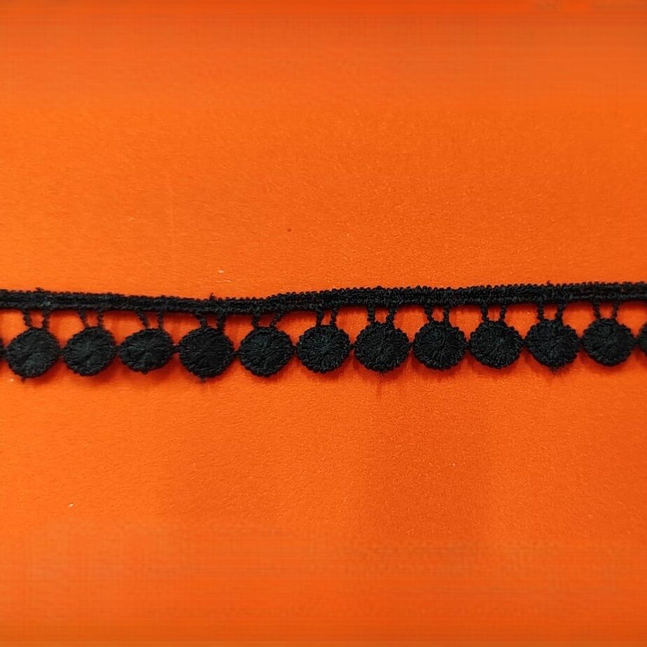 Guipir 1,5cm de Poliéster 2241 Preto/ 54,80mts