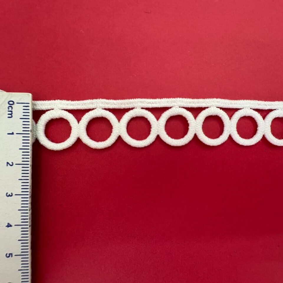 Guipir 2,0cm de Poliéster 01001 Branco/ 54,80mts