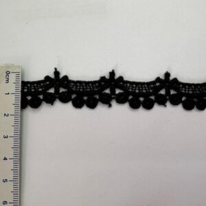 Guipir 2,0cm de Poliéster 01012 Preto/ 54,80mts