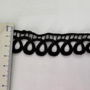 Guipir 2,0cm de Poliéster 01098 Preto/ 54,80mts