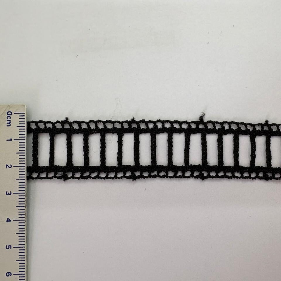 Guipir 2,0cm de Poliéster 5030430 Preto/ 54,80mts